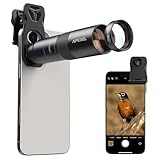 APEXEL Kompaktes 10x-Teleobjektiv für Smartphone & 200-mm-Makroobjektiv mit Universalclip, Professionelles FMC ED-Handy Objektiv, Geeignet für iPhone 17/16/15..., Samsung,Pixel und andere Smartphones