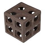 VOCOSTE Aquarium-Dekoration, Versteck, Felshöhle, Kunstharz, Dekoration für Aquarien, für Wassertiere zur Rasse, Spielruhe, 6,4 x 6,5 x 6,6 cm, Braun