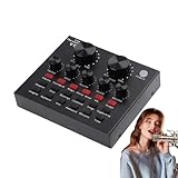 Live Broadcast Sound Card, Professional Streaming Soundboard, Wireless Audio Equipment, Live Karaoke Sound Card, DJ Mixer Effects, Voice Changer for Streaming, Audio Mixer for Live Streaming
