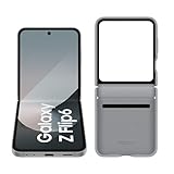 Samsung Galaxy Z Flip6 AI-Smartphone, Simlockfreies Handy ohne Vertrag, 256 GB Speicher, 50-MP-Kamera, Silver Shadow+Kindsuit Case, Gray