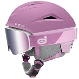 Odoland Skihelm und Skibrille Set Snowboardhelm mit Snowboardbrille für Damen und Herren und Jugend Ski Goggles UV 400 Schutz Windwiderstand Snowboard Brille zum Skifahren und Bergsteigen