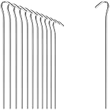 com-four® 12x Zelt-Heringe aus Stahl 23cm x Ø 5mm - Lange und robuste Erdnägel für Camping und Outdoor - ideal für normalen Boden