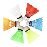 Fuuxtci Federbälle zum Schlagen,Badminton-Federbälle, Buntes Shuttlelock-Set für das Schlagtraining, Bälle-Schlagübungen, Federbälle-Set für Indoor- und Outdoor-Jugendspieler