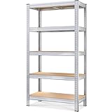 Monzana® Schwerlastregal 180x90x40cm 875kg 5 MDF-Platten Regal Lagerregal Kellerregal Steckregal Werkstattregal
