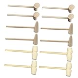 DRESSOOS 15St Holzhammer Minihammer Mini-Schokolade Kinder, die Spielzeug hämmern Mini-Pralinen Mini Kuchenhammer Holzschlägel für Kinder Minischlägel Kinderschläger Spielzeug hölzern