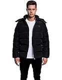Urban Classics Herren Hooded Puffer Jacket Jacke, Schwarz, 4XL EU