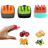 3 Stück Pendelschäler Spargelschäler Gemüseschäler Palm Peeler, Kreativer handgehaltener Schäler aus Edelstahl, für Obst Kartoffel Karotten Gurke