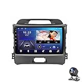 ZGYBDH Android 10 Touchscreen Stereo Auto Dual DIN für Spo-Rtage 3 2010-2016 Navigation Plug and Play Autoradio Stereo Bluetooth Sat Nav GPS unterstützt RCA-Ausgang volle Kamera W