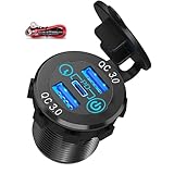 Geeignet Für Autos - Wohnmobile Motorräder, Schiff Modifizierte | Autoladegeräte, USB-Buchsenladegeräte, wasserdichte Schnittstellen, Lenker Mit 3 Ladeanschlüssen