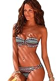 Bruno Banani Damen Neckholder Balconette Bügel Bikini (Black Print, 42C)