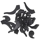 Angoily Rutschfeste Silikon Brillenbügelaufsätze Ohrstöpsel Satz für Kurzsichtigkeit Bügelüberzüge für Outdoor Sport Anti Rutsch Brillenzubehör 12 Paar