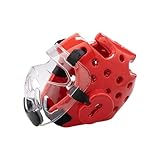 lmoikesz Taekwondo Kopfschutz: Leicht, robust und sicher mit NBR Schaumstoffpolsterung an Kinn und Kopf. Auch geeignet für Boxen und Kickboxen.