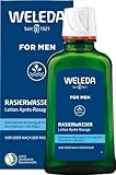 WELEDA Bio FOR MEN Rasierwasser - Naturkosmetik Pre Shave & After Shave erfrischt und belebt die Haut vor und nach der Trocken- und Nass-Rasur, pflegt & desinfiziert kleine Schnittwunden (1 x 100 ml)