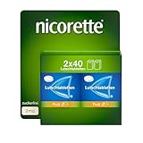 nicorette® 2 mg Lutschtabletten, erste Linderung des Rauchverlangens ab 2 Minuten, Nikotin zur Raucherentwöhnung, Fruit, 80 Lutschtabletten