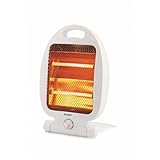 SQUADO Quarzherd, klappbar, 400 W/800 W, Infrarot-Heizung, ideal für kleine Räume