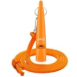 LINCCI Hundepfeife mit Pfeifenband für Hundetraining & Erziehung Profi Trainingspfeife mit Genormte Frequenz Hörbar Hundepfeifen Rückruf Laut & Weitreichend Hunde Pfeife mit Umhängeband Orange