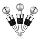 Flaschenverschluss, 3Pcs Weinverschluss Weinflaschenverschluss Wein Stopfen Flasche Saver Sealer Weinkorken für Wein Champagner Prosecco Bier Spirituosen Sammlung