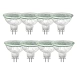 WinDerMo MR16 Halogen Leuchtmittel, Halogen 12V 20W, GU5.3 Halogenlampen Dimmbar 8 Stück, MR16 Halogenstrahler 2700K Warmweiß, 280LM Halogen Reflektor Deckenglühbirnen