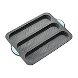 Sandwich-Backeinlagen – Brotbackformen, französische Brotform, Silikon-französische Brotform, professionelle Backform | 24 x 34,5 cm/9,4 x 13,6 Zoll Schnellverschluss-Brotformen zum Backen
