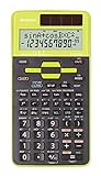 Sharp EL-531 TG-GR Wissenschaftlicher Schulrechner (2-zeilige Anzeige, D.A.L.-Eingabe, Solar- und Batteriebetrieb) Grün