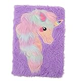 TOYANDONA 1stk Einhorn-notizblock Hardcover-notizbuch Auto Monitor Notizbuch-hardcover Tagebuch-notizbuch Einhorn Notizblock Notizbücher Für Notizblock Plüsch Violett