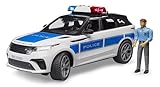 bruder 02890 - Range Rover Velar Polizeifahrzeug mit Polizist - 1:16 Fahrzeuge, Einsatzwagen, Polizeiauto, Streifenwagen, Einsatzfahrzeuge, Spielzeug ab 4 Jahre