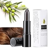 Haarfarbe Stift ,Temporäre Haarkreide, Temporäre Haarfärbemittel Färbung Weiß Haar Abdeckung ,Diy Make-Up Stick, Haar Farbstift Zur Abdeckung Von Grauen Haaren(Dunkelbraun)