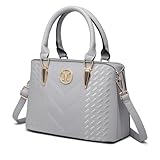 Miss Lulu Handtasche Damen mittelgroß klassisch Henkeltasche Schultertasche mit Lychee Muster mehreren Innentaschen Umhängetasche Arbeit Freizeit Alltags Tasche
