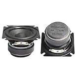 KNOKR 2 stücke 2,5 Zoll Full Range Lautsprecher 4 Ohm 1 5w HiFi. Bluetooth-Musik-Lautsprecher tragbare Lautsprecherhorn DIY. Audio-Heimkino. Regallautsprecher (Woofer Size/Full-Range Size : 2.5)