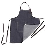 DECHOUS 1Stk ärmellose schürze Friseurschürze Arbeitsschürze hintere Kreuzschürze Küchenschürze Metzgerschürze kitchen apron stillschürze smock Neckholder-Schürze wasserdichte Schürze Blue