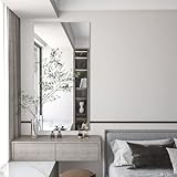 MySpiegel.de Rahmenloser Wandspiegel Kristallspiegel Badspiegel polierte Kante mit Befestigung in 5mm Stärke (180 x 80 cm)