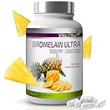 Vita2You Bromelain 5000FIP - 180 Kapseln - magensaftresistent - ohne Zusätze - 10.000FIP / Gramm - Hochdosiert - Premium Qualität