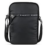 Bugatti Blanc Delight kleine Umhängetasche für Herren, Schultertasche, Schwarz