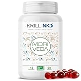 NKO® Krillöl Softgel Kapseln (Testsieger) - hochwertiges Omega 3, 6, 9 - reich an EPA und DHA - Astaxanthin, Vitamin E, Choline und Phospholipide - Herz Immunsystem Gedächtnis - 90 Stück von MoriVeda