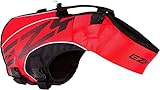 EzyDog Premium Schwimmweste Hund, DFD X2 Hundeschwimmweste, Schwimmwesten für Kleine, Mittelgroße und Große Hunde, Rettungsweste mit Griff (S, Rot)