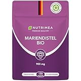 Mariendistel Kapseln BIO - Ökologisch Nachhaltig im FLOW PACK - Reines Mariendistel-Extrakt 100% BIO OHNE Zusätze | 120 Kapseln Hochdosiert - 900 mg TAGESDOSIS Silymarin - 100% Vegan