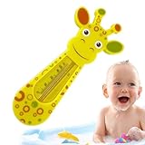 'Baby-Badethermometer Giraffe - Schwimmendes Wasserthermometer für Kinder | süßes und präzises Badewannen-Sicherheitsprodukt, Babywassertemperatur-Messgerät für Sicherheit und Komfort