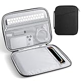 MoKo 9-11 Zoll Gepolsterte Tablet-Hülle Schutztasche für iPad A16 2025/Pro 11', iPad 10./Air 5/4. 10,9', i-Pad9/8. 10,2, Galaxy Tab S8/S9 11‘', Tablet-Tasche mit Tragegriff, Schwarz