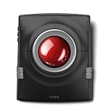Nulea Wireless Trackball Maus, ergonomischer 55mm Trackball, einstellbarer DPI für präzise Steuerung, Links- oder Rechtshänder kompatibel, wiederaufladbar, Multi-Device Bluetooth 2.4GHz für PC, Laptop