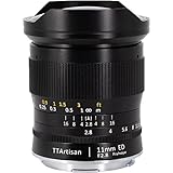 TT Artisan Fisheye Objektiv 11mm f 2.8 Anschluss Sigma Leica L Ultra-Weitwinkelobjektiv für Vollformat im Alugehäuse Bildwinkel 180 Grad 11mm F2.8