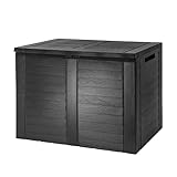 TOPCENT Auflagenbox, Balkonkissenbox 75 x 44 x H53 cm in Anthrazit