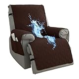DEZYPZAM Sesselschoner für Relaxsessel, Wasserdichter Sesselschoner, rutschfest Sesselauflage Relaxsessel, Waschbar Sesselschoners für Fernsehsessel (Braun,22 x 91 inch)