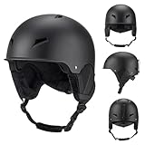 doorslay Skihelm Snowboardhelm für Herren Damen, Unisex Leichter Ski Snowboard Helm Größenverstellbar Schneesporthelm Schneehelm für Erwachsener Männer Frauen & Jugend zum (M)