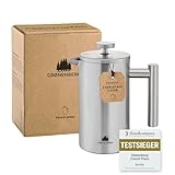 Groenenberg French Press I Hochwertige French Press Thermo mit Warmhalte-Funktion I Kaffeebereiter in verschiedenen Größen 300ml bis 1 Liter