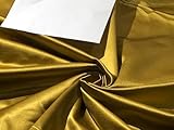 50 % Seide, 50 % Baumwolle, Baumwollseide, 137,2 cm breit, Metallic Gold [16839] Khaki x Schwarz