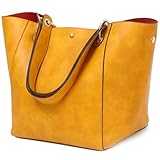 sqlp Taschen Damen Leder Groß Shopper Gross Henkeltaschen Tasche Student Schultasche Arbeit Handtaschen