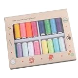 YPREWY Baumwollgarn-Set, hohe Zugkraft, für Nähmaschinen und Handnähen, Nähgarn-Set für Bekleidungsreparatur, 20 Stück