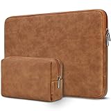 DOMISO 17 Zoll Wasserdicht Laptop Tasche Sleeve Case Notebook Hülle Schutzhülle für 17.3' HP Envy Pavilion 17/MSI GS73VR Stealth Pro/Alienware/Dell/ideapad/ROG Strix GL702VS,Braun