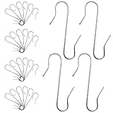 Gallop Chic 150 Kugelaufhänger S-Haken in Silber, S Haken Klein Schnellaufhänger für Weihnachtsbaumschmuck, Doppelhaken für Weihnachtsbaum, Perfekt für Weihnachtskugel Deko-Anhänger, Wiederverwendbar