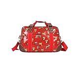 Eulen-Druck-Gepäcktasche Damen Frauen Kleine Bunte Eule Print Reisetasche, rot, Einheitsgröße, Eulenaufdruck